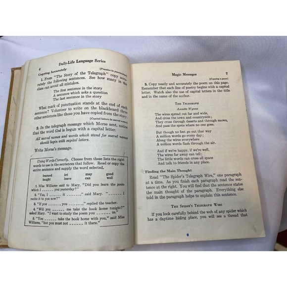 Daily-Life Language Series Text Book Two By Lyman, Johnson, and Bear 1934 - Picture 9 of 11